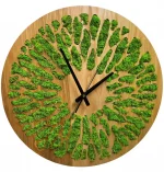 Decor Wood Clock - Moss Clock Honeycomb