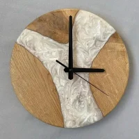 Wood and Resin Decorative Wall Clock