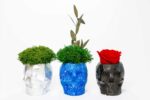 3D Concrete Vase with Rose - Image 5