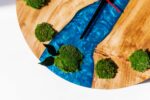 Round Wooden Watch with Ball Moss and Epoxy - Image 7