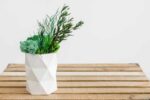 Concrete Vase with Reindeer Moss and Plants - Image 5