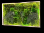 Illuminated Moss Picture with Bun Moss, Siberian Moss and Fern - Image 2