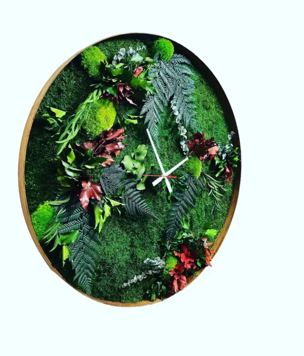 Wall Clock with Moss and Plants – Jungle - Image 2