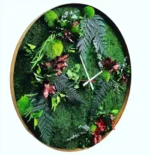 Wall Clock with Moss and Plants – Jungle