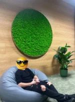 XXL Moss Wall Art with Iceland Moss