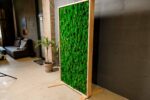 Mobile Wooden and Moss Partitions | Moss Room Divider
