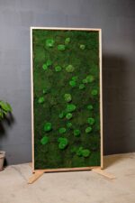 Mobile Wooden and Moss Partitions | Moss Room Divider - Image 2