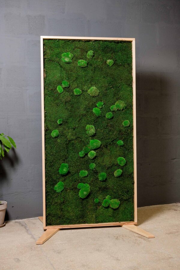 Mobile Wooden and Moss Partitions | Moss Room Divider - Image 2