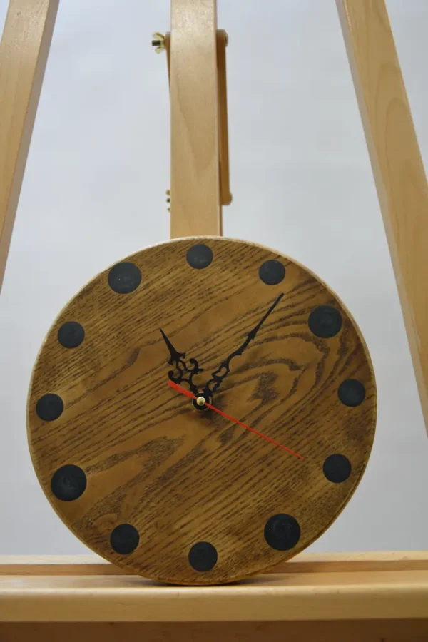 Solid Wood Epoxy Wall Clock 23cm - Image 10