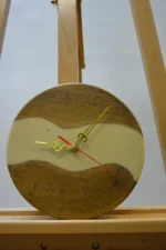Solid Wood Epoxy Wall Clock 23cm - Image 8