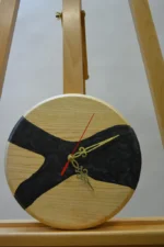 Solid Wood Epoxy Wall Clock 23cm - Image 7