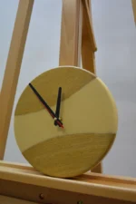 Solid Wood Epoxy Wall Clock 23cm - Image 4