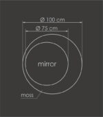 Round Framed Mirror with Ball Moss - Image 6