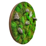 Round Moss Wall Art with Moss and Stone - Image 5