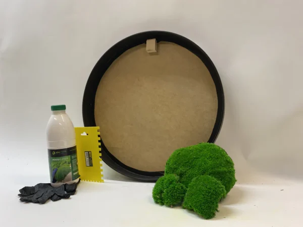 Round DIY Moss Picture Kit – Balled Moss - Image 5