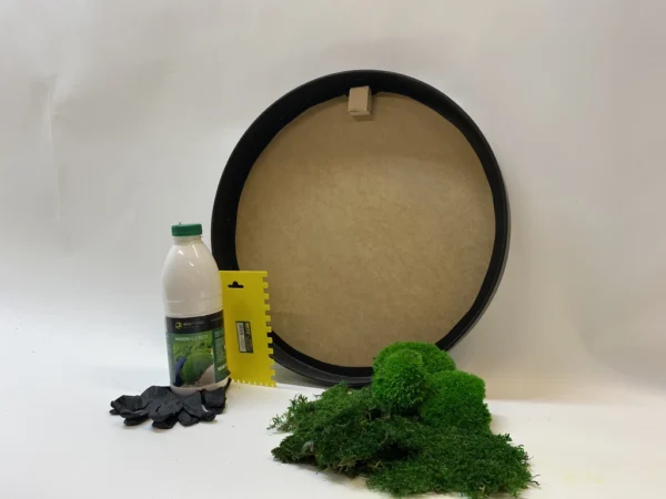 Round DIY Moss Art Kit – Moss Duo - Image 6