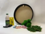 DIY Round Moss Wall Art Kit – Dried Flowers - Image 7