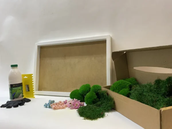 DIY Moss Picture Kit – Flower Meadow - Image 4