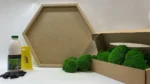 DIY Moss Picture Set Hexagon – Cushion Moss - Image 6