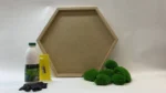 DIY Moss Picture Set Hexagon – Cushion Moss - Image 4