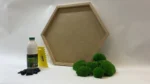 DIY Moss Picture Set Hexagon – Cushion Moss - Image 2