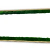 Rectangular mirror with natural wood frame and interior border of vibrant green ball moss