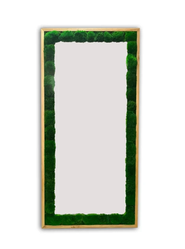 Framed Mirror with Moss - Image 3