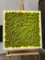 Moss Wall Art with Reindeer Moss and LED Lighting - Image 4
