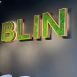 Wooden Letters with LED and Real Moss - Image 3