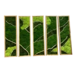 Moss Wall Art Set with Driftwood - Image 2