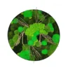 Round moss wall art featuring preserved moss and natural driftwood in a circular frame