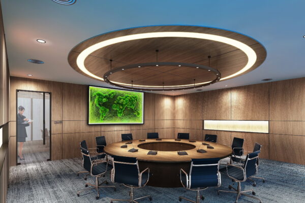 3D Illuminated World Map with Spherical and Flat Moss - Image 9