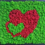 Moss Heart Decor – Two Hearts - Image 5