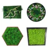 Preserved moss wall art in assorted geometric frames