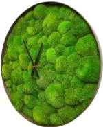 Round Clock with Ball Moss - Image 3