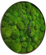 Round Clock with Ball Moss - Image 2