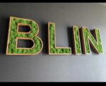 3D Logo with Wooden Letters and Moss
