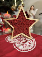Wooden Christmas Star with Iceland Moss - Image 6
