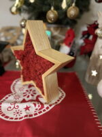 Wooden Christmas Star with Iceland Moss - Image 7