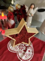 Wooden Christmas Star with Iceland Moss - Image 8