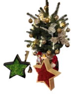 Wooden Christmas Star with Iceland Moss - Image 9