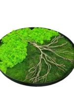 Round Moss Wall Art – Moss Tree | Tree Made of Moss