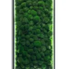 Rectangular green ball moss wall art with built-in LED perimeter lighting and black frame