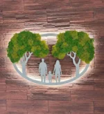 Moss Wall Art - Illuminated Family Tree