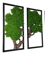Moss Wall Art 3-Piece Set – Moss Tree with Preserved Reindeer Moss and Cork Wood - Image 7
