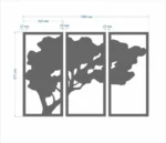 Moss Wall Art 3-Piece Set – Moss Tree with Preserved Reindeer Moss and Cork Wood - Image 9