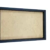 Rectangular black wooden frame with recessed tan backing board