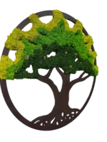 Moss Tree with Cones and Lights - Image 2