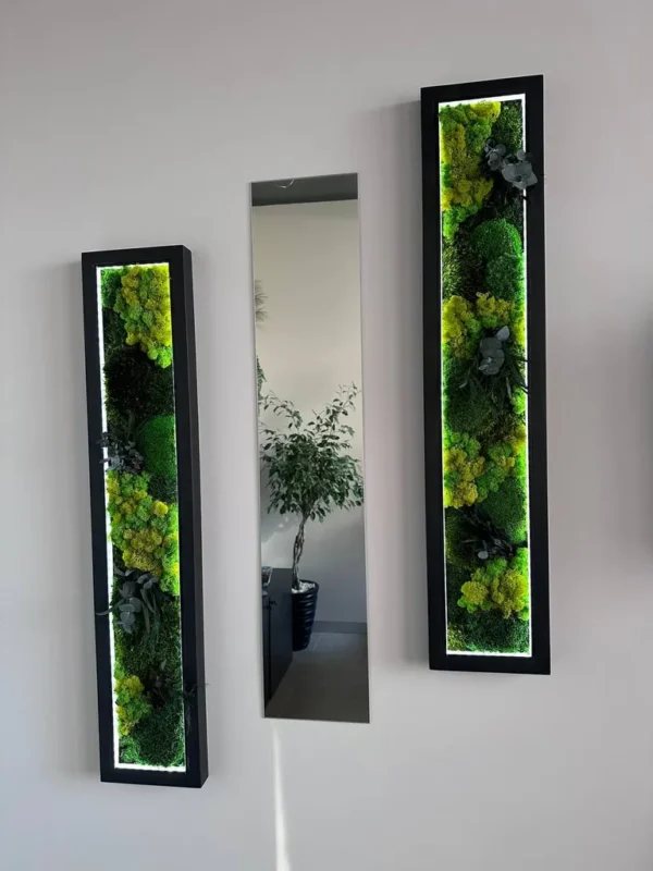 Moss Picture Set and Mirror - Image 7