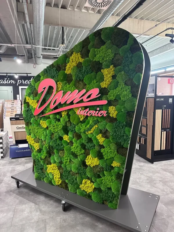 Mobile Wooden and Moss Partitions | Moss Room Divider - Image 5